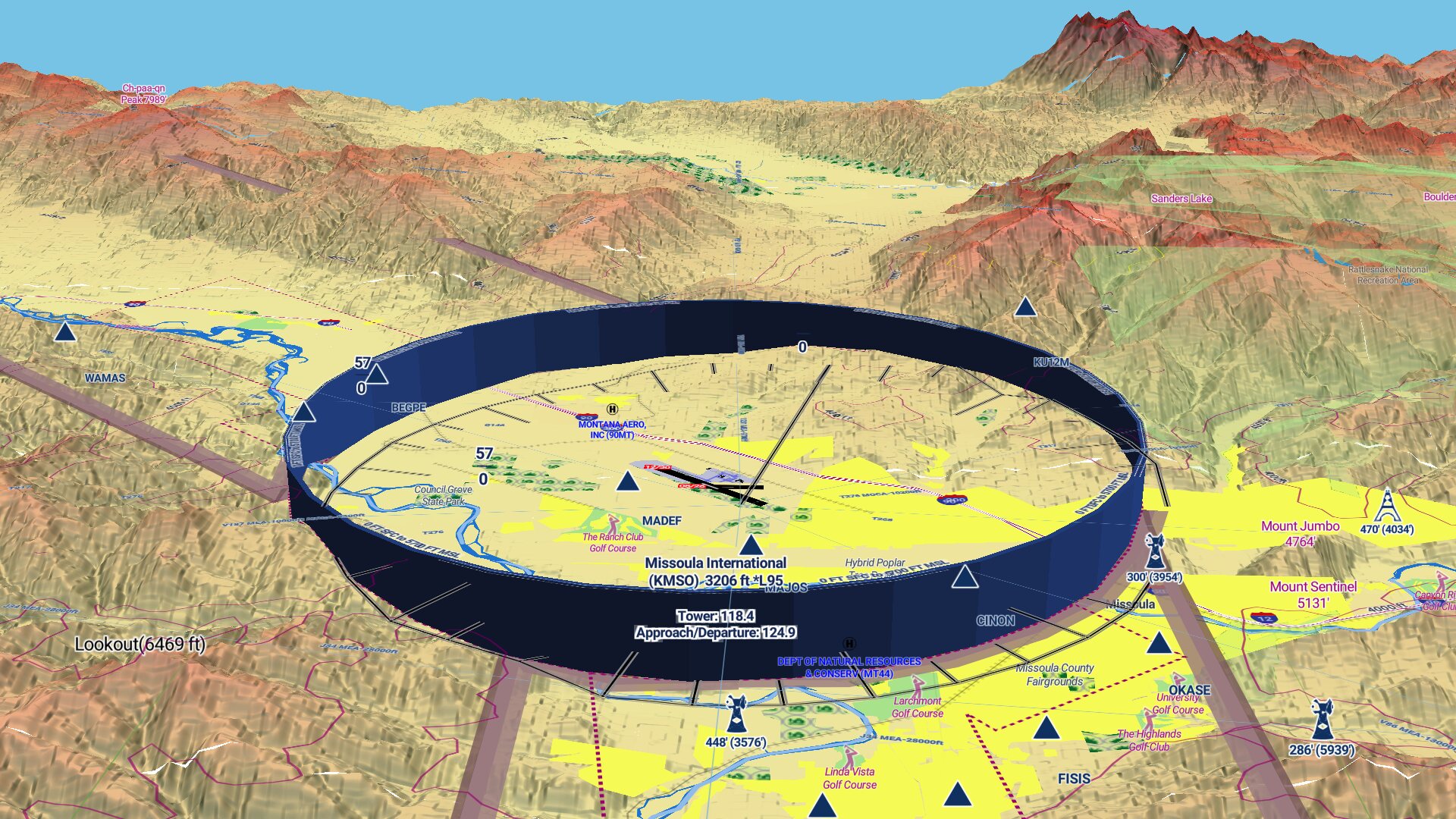3D airspace display